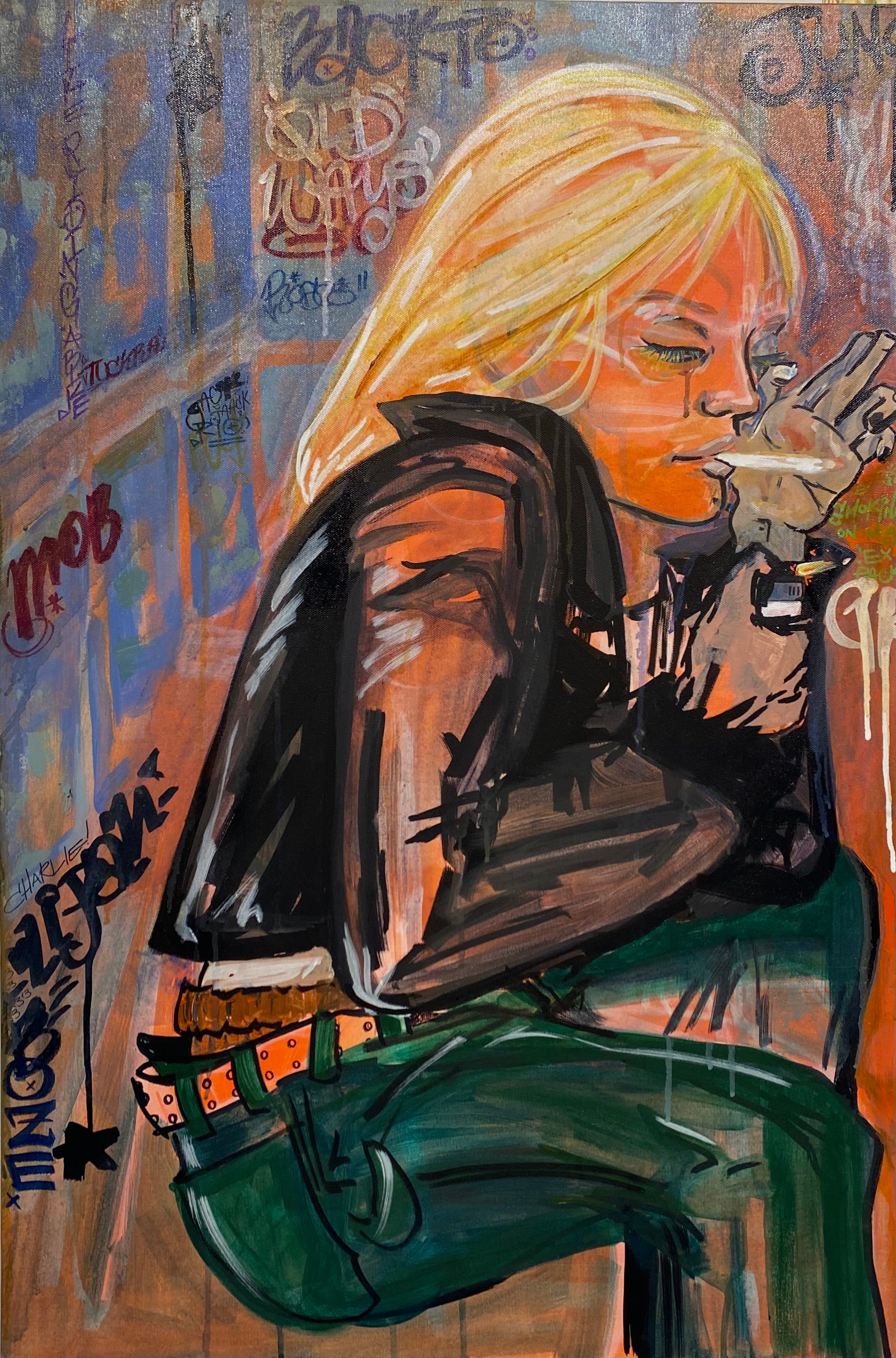 Old Habits/Like Riding a Bike, Original Painting