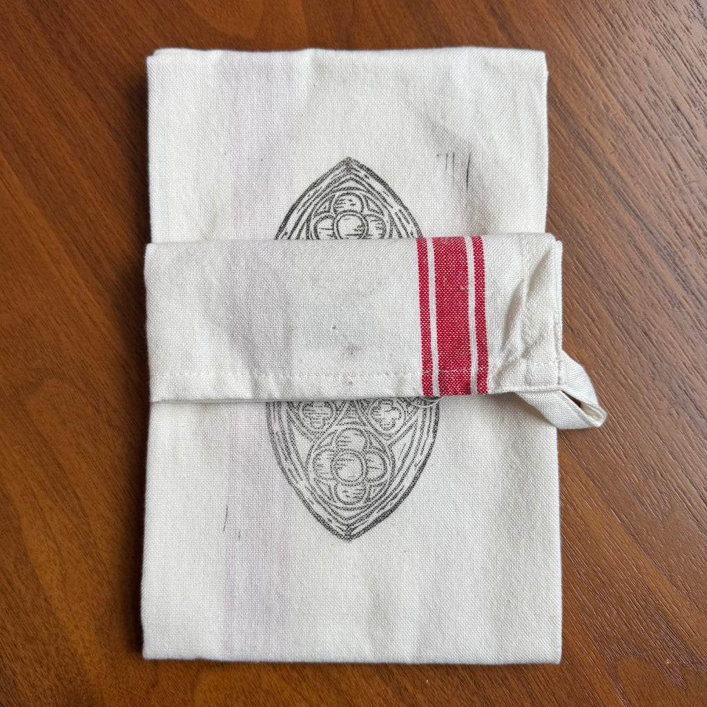 Single Hand Printed Tea Towel