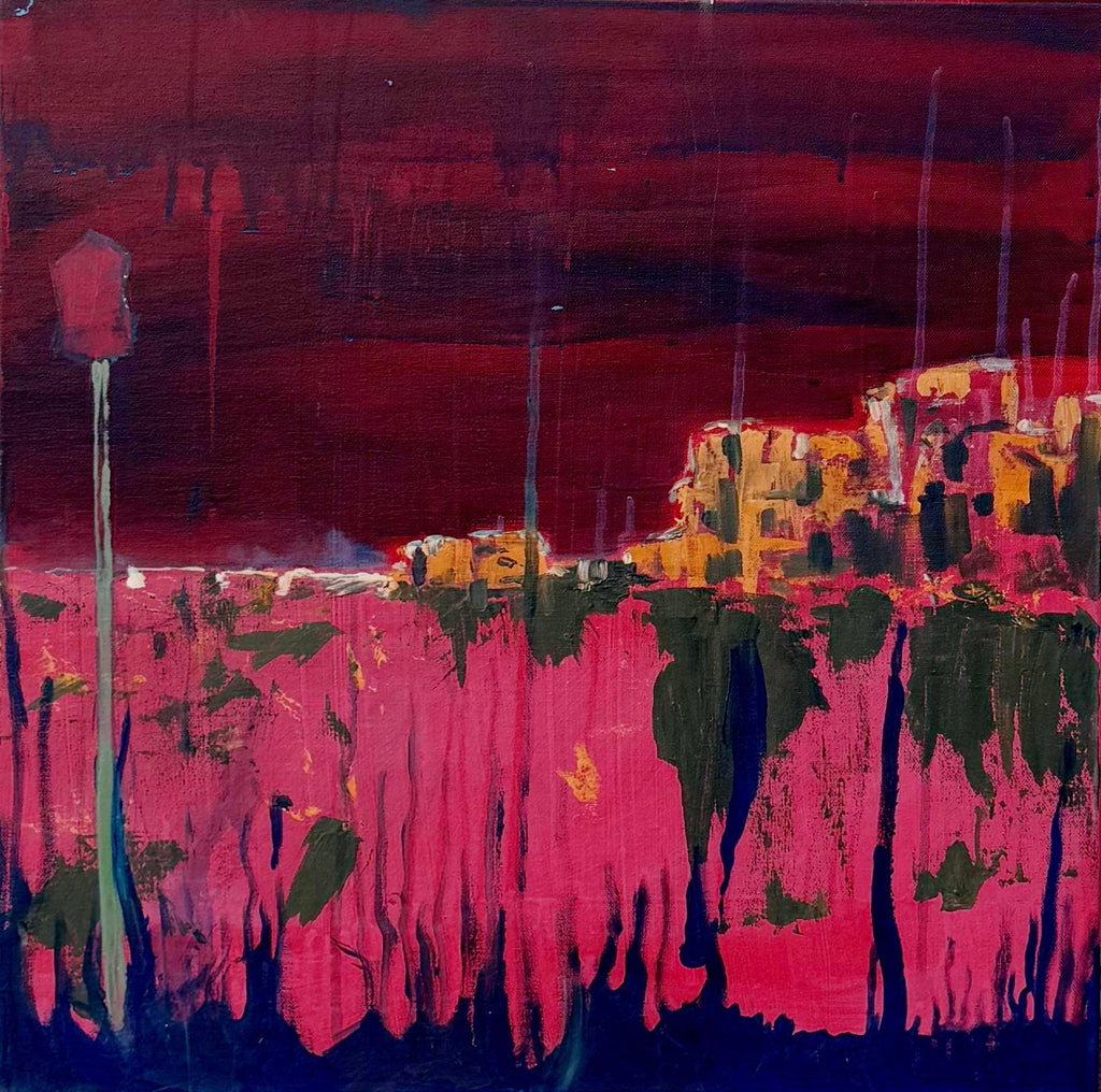 Desert Night, Handmade Oil Painting